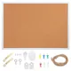 Softwood Frame Cork Board 30x40cm Wall Mounted Notice Board for Office Home Decor Photo Memo Display