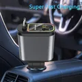 Caricabatteria da auto retrattile 4 in 1 con tetto Starlight Cavo USB C Starlight nel tetto automatico Ricarica rapida per telefoni IPhone Samsung
