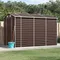 Abri de jardin marron 191x300x198 cm, en acier galvanisé, décoration de jardin extérieur, rangement extérieur, salle à outils