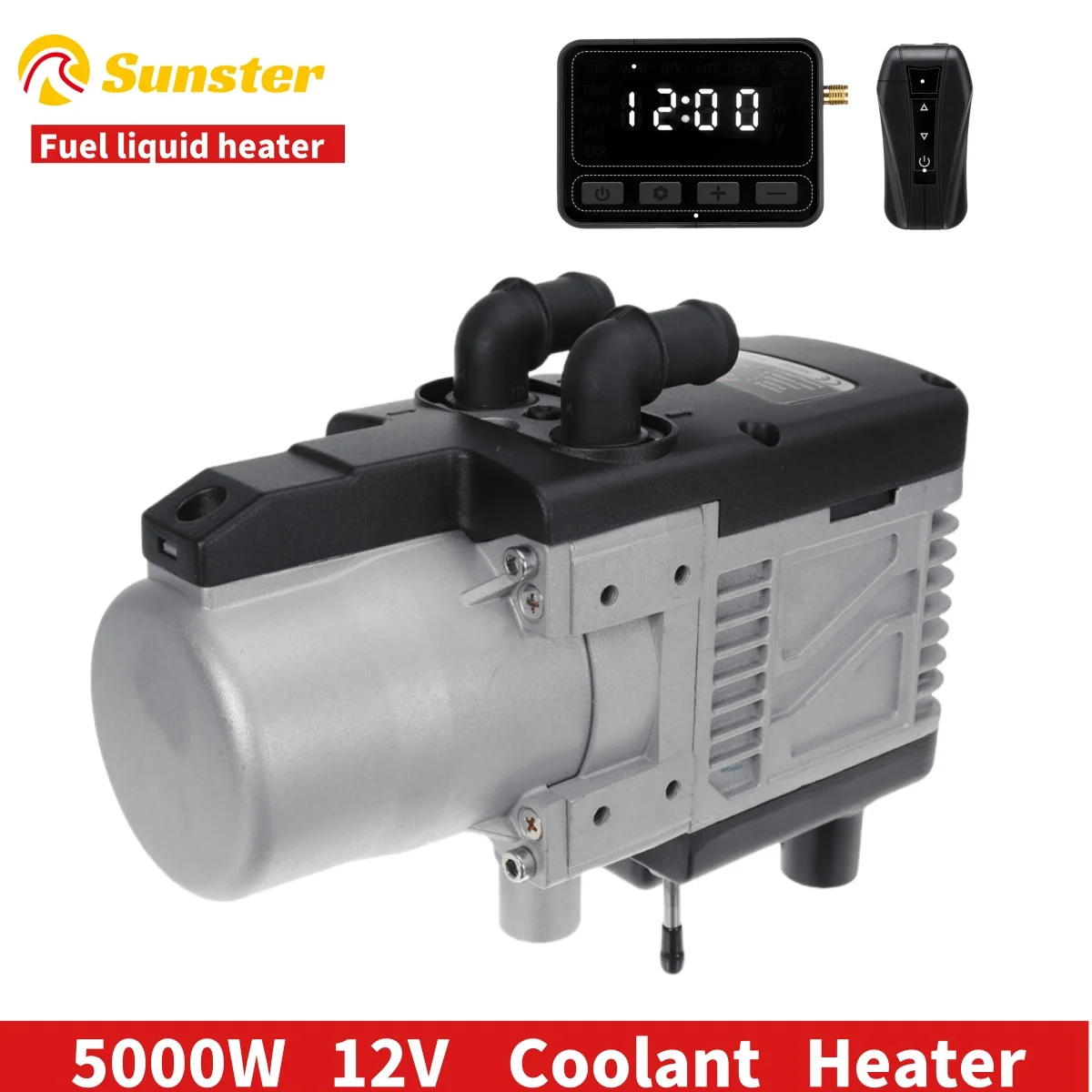 Sunster voiture chauffe-eau Diesel 12V 5KW télécommande sans fil pompe à eau Diesel Parking voiture chauffe-eau préchauffeur pour voiture rv