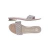 Marco Tozzi Damen Sandale, Gr. 40, silber, kein Etikett