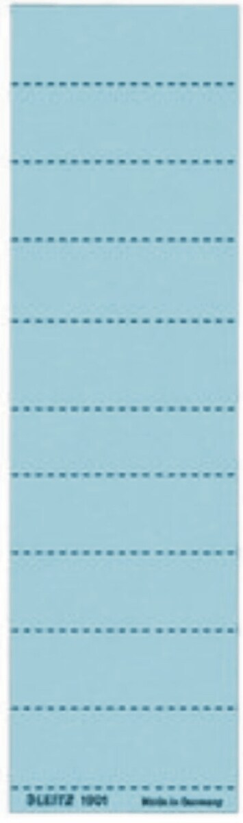 LEITZ Beschriftungsschilder für Vollsichtreiter 60x21mm blau VE=40x100 Stück Image