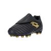 Fußballschuh LOTTO "MILANO 700 AGM JR S", Gr. 26, gold (schwarz, goldfarben), Lederimitat, sportlich, Schuhe, im ausgeklügelten Design ideal für Kunstrasen