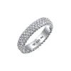 Elli Glas Kristalle Weiß Elegant 925 Sterling Silber 52 Damen
