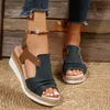Sommer Frau Sandalen Schuhe Weiche Schuhe Frau Elegante Sandalen Frau Keil Damen Schuhe Party Schuhe