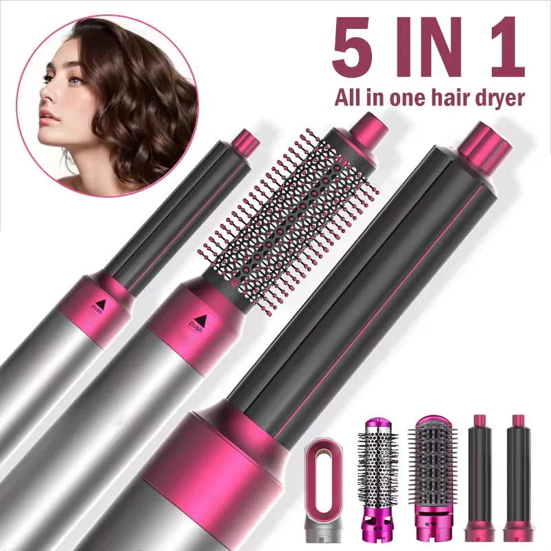 Multifunktionales 5-in-1 Glätteisen Lockenstab Heißluftbürste Styling-Set Haartrockner und Elektrische Bürste Friseurwerkzeuge Image