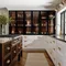 Customization Modular Luxury Solid Wood Kitchen Cabinets Sintered Stone With Sink Kitchen Island