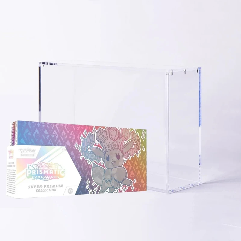 Acrylgehäuse Display Prismatic Evolutions Super-Premium Collection (SPC) EngLish Booster Pack Protector für PokemonSPC Boxen Image