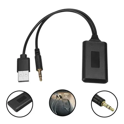 Universal Bluetooth Radio Cable Adapter Car AUX Bluetooth 5.0 Music Audio Receiver For BMW E90 E91 E92 E93 3.5 mm Plug 1PC