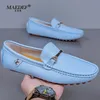 MAEDEF Herrenschuhe Weiße Slipper Männer Freizeitschuhe Marke Herren Loafer Atmungsaktive Große