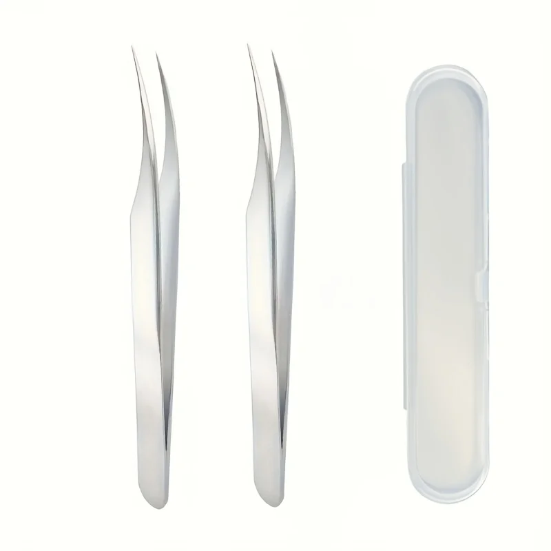 Präzisions-Wimpernpinzette aus Edelstahl, spezialisierte Pinzette für die Wimpernverlängerung, Pinzette zum Entfernen von Akne und Mitesser Image