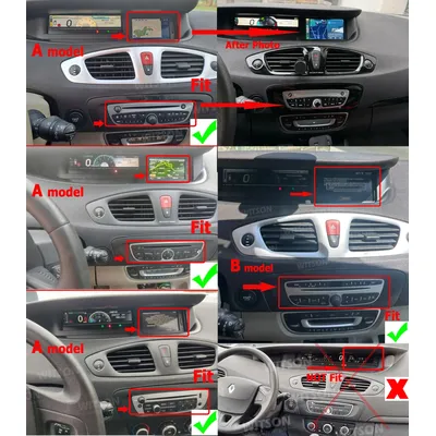 7" OEM Car Radio Bluetooth CarPlay For Renault Scenic 3 Grand Scenic III 2009-2016 Auto Multimedia Stereo GPS Player fit LHD RHD