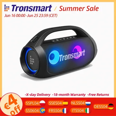 Tronsmart Bang SE Lautsprecher Leistungsstarker tragbarer Lautsprecher mit Bluetooth 5.3, tragbarer Griff, 24-Stunden-Spielzeit, für Party, Camping Image