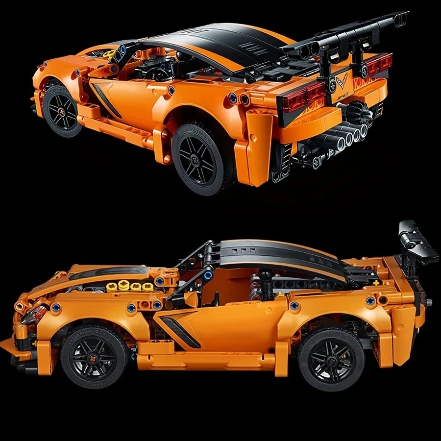 MOC Sportwagen-Modellbausatz, 579 Stück, Rennspielzeug, Weihnachtsgeschenk für Erwachsene und Kinder Image