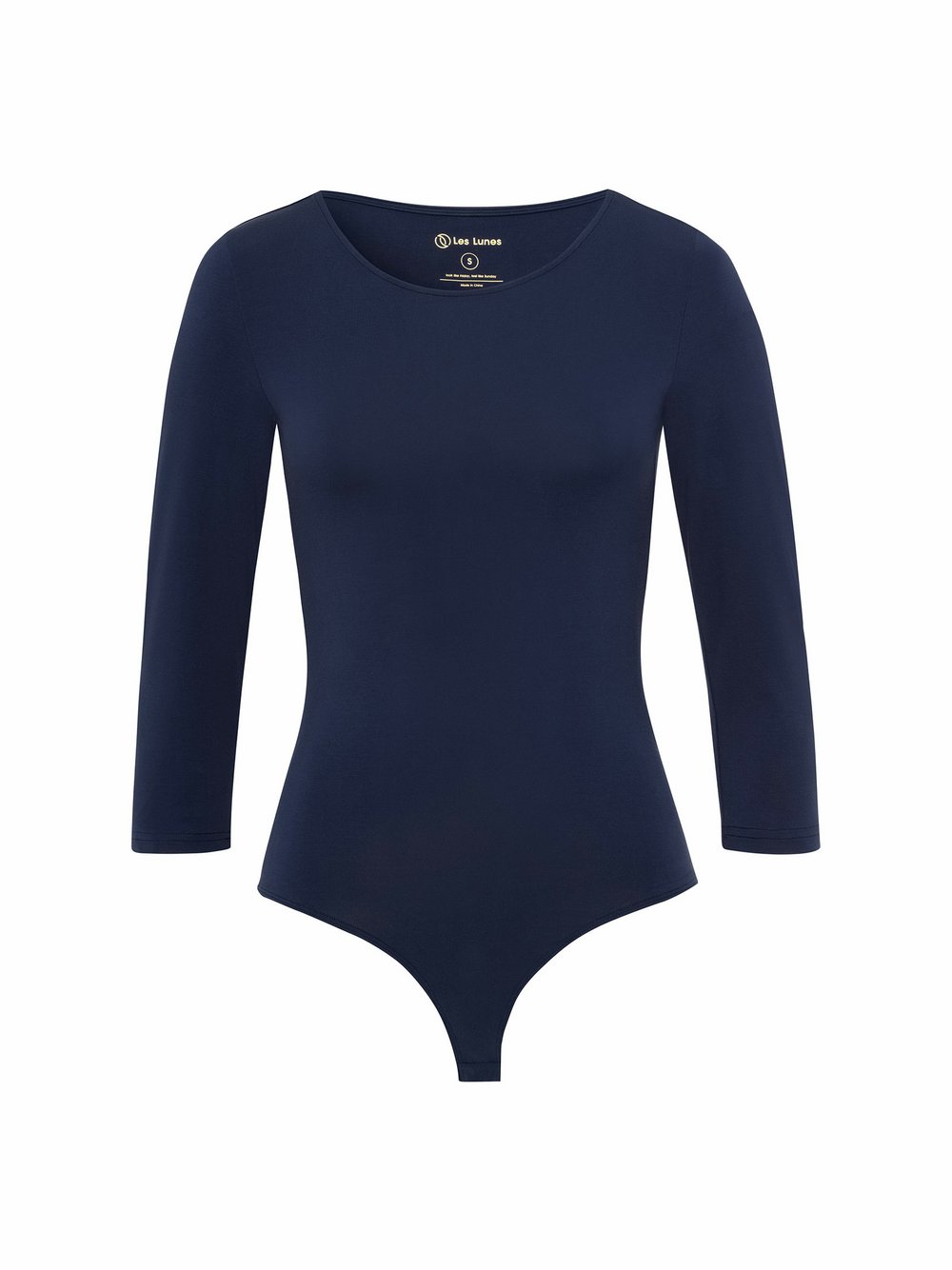 Les Lunes Body mit 3/4-Arm Damen blau, S Image