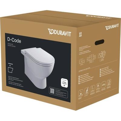 Duravit D-Code WC-Set bodenst.Vorwand, Rimless 40370900A1 Image