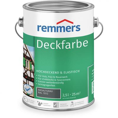 Remmers Deckfarbe basaltgrau RAL 7012, 2,5 l Image