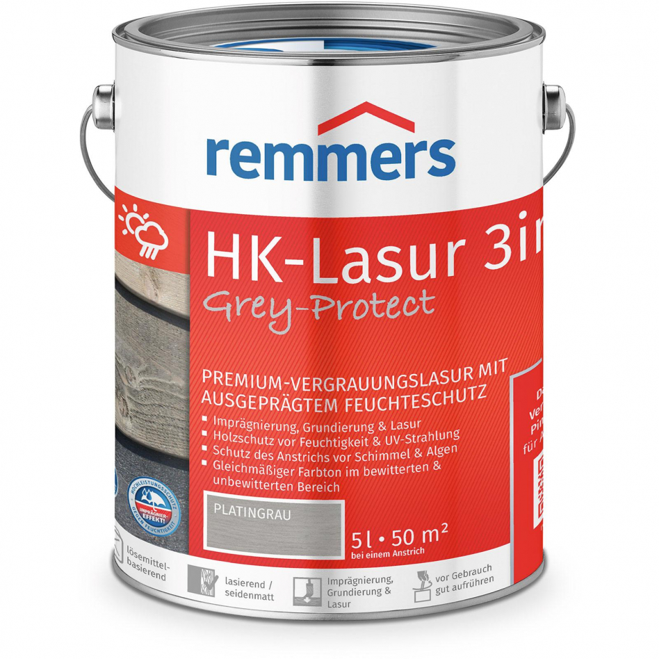 Remmers HK-Lasur 3in1 Grey-Protect anthrazitgrau FT-20928, 5 l Image