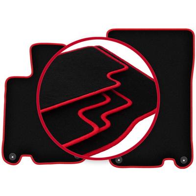CARLUX-RED Autofußmatten für: Mercedes SL R230 Roadster (2001-2011)