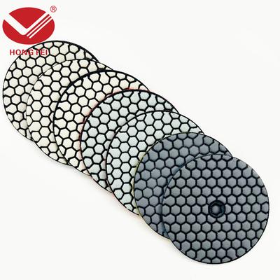 TEMU 7pcs 4-inch Diamond Grinding Pads For Stone , Suitable For Industrial Use On Marble & Ceramic Surfaces - Durable & High Image