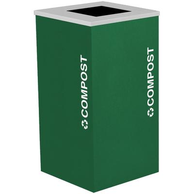 Kaleidoscope One-Stream Square Composting Container, Each (5217)