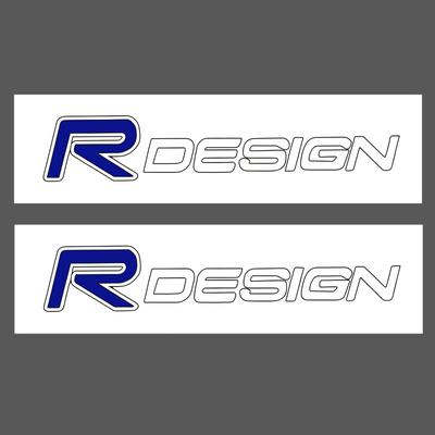 TEMU 2pcs Car Stickers Automotive Badge Emblem Decoration Decals For S60 S90 V60 V90 C40 Vehicle Styling Accessories Image