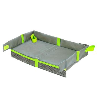 TEMU Compact & Portable Foldable Travel Tray Cover For And Adults - Ideal For Airplane & Train Activities,, Grey Polyester Image
