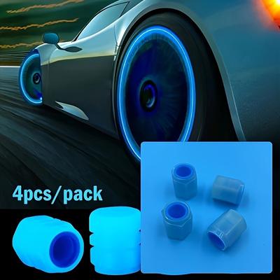 TEMU 4pcs Vivid Tire Valve Caps For Cars, Bikes & Motorcycles - Durable Rubber, Hexagonal Abs, In - Stylish Wheel Spoke Accessories, Durable Plastic Covers Image
