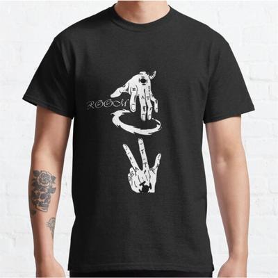 TEMU Men's Graphic Print T-shirt - 100% Cotton 220gsm Casual Short Sleeve Tee With Hand & , Regular Fit Round Neck For Casual Attire Image