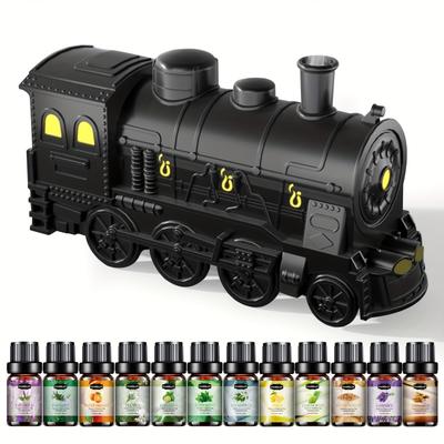 TEMU 300ml Aroma Diffusers With 12x5ml Essential Oils Set, Diffusers Air Refreshener Essential Oil Diffuser Image