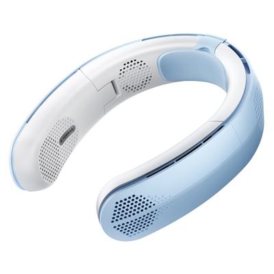 Torras Coolite Foldable 4-Speed Portable Neck Fan With 4,000 Mah Battery, Light Blue