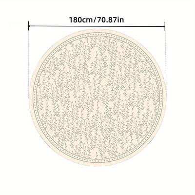 TEMU 1pc Round Printed Tablecloth. Dining Table Tablecloth. Coffee Table Cover Cloth For Holiday Party Venue Decoration, Best For Christmas Image