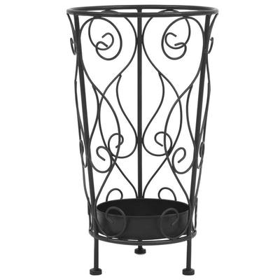 TEMU Antique Stand, 26 X 46 Cm, Black With Elegant Curlicues Image