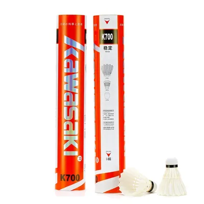 12Pcs/lot Kawasaki Badminton Shuttlecock upgrade Feather Shuttlecock Speed 77/76 Badminton Ball for