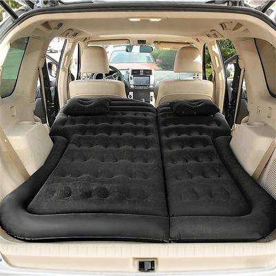 Air Mattress Camping Bed Cushion Pillow Inflatable Thickened Car Air Bed Mattress with Electric Air Pump Portable Sleeping Pad for Travel Camping
