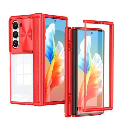 Phone Case For Samsung Galaxy Z Fold 7 Z Fold 6 Back Cover Shockproof Retro TPU PC