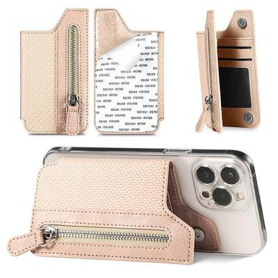 Travel Wallet Card Bag Credit Card Holder For Cell Phone Multifunctional Adhesive Phone Wallet Card Holder Cell Phone Card Case