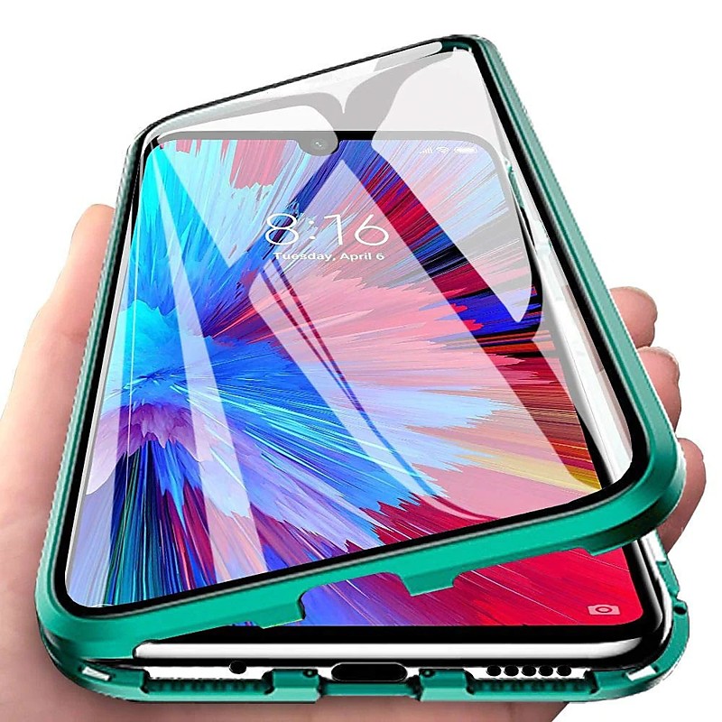 Phone Case For Samsung Galaxy S26 Ultra Plus S25 S24 S23 S22 S21 Ultra Plus S20 A14 A34 A54 Magnetic Adsorption Transparent Double Sided Support Wireless Charging Tempered Glass