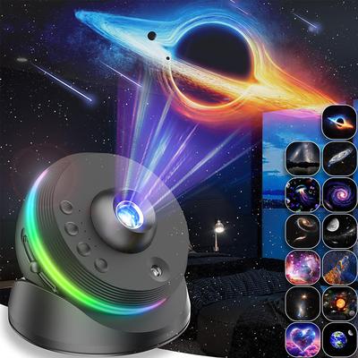 Galaxy Projector 13-in-1 Meteor HD Planetarium 360° Rotating Star Projector with Timed Function, Extra-Large Coverage for Kids Adults, Perfect for Bedroom, Home Theater, and Living Room Decor