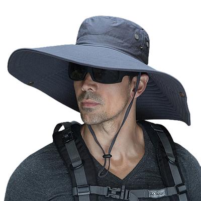 Wide Brim Sun Hat UPF50 Fishing Hat Waterproof Quick Dry Breathable Summer Hat for Fishing Camping Hiking Safari Beach