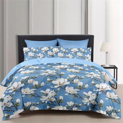 Floral Duvet Cover Set Comforter Set,printed Comforter Cover Cotton Bedding Sets With Envelope Pillowcase, Room Decor King Queen Duvet Cover
