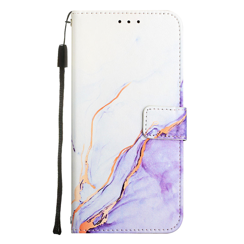 Phone Case For Samsung Galaxy S26 Ultra Plus S25 S24 S23 S22 S23 FE S21 Ultra Plus A54 A33 A23 Wallet Case Full Body Protective Card Slot Holder Stand Shockproof Graphic Marble TPU PU Leather