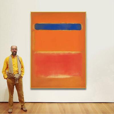 Morden Wall Decor Mark Rothko Hand painted Rothko Canvas Abstract Art Interior Design Minimalism art Painting Home Decor Stretched Frame Ready to Hang