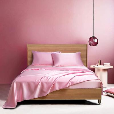 Satin Imitation Silk Bedding Four-piece Set Bed Sheet Bed Cover Pillowcase Combination Sheet Set