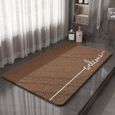 Non Slip Bathtub Mat,Loofah Shower Mat,Washable Fast Drying Bath Tub Mats,Foot Scrubber Mat,Anti Slip Shower Safety Mat