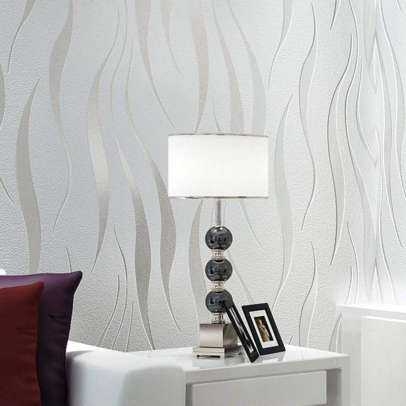 Cool Wallpapers Wall Mural Solid Color White Grey Gold Wallpaper Removable Background Wallpaper Non Woven for Home Decoration Waterproof Material Home Decor 53950cm