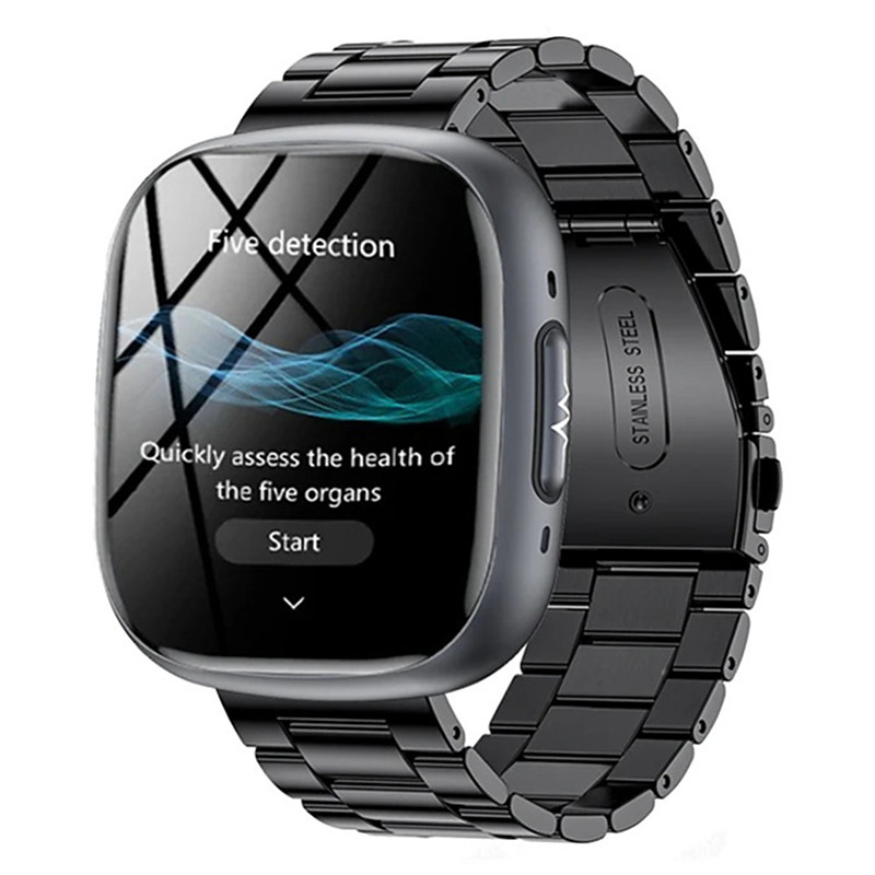 ET593 Smart Watch 1.75 inch Smartwatch Fitness Running Watch Bluetooth Pedometer Fitness Tracker Activity Tracker Compatible with Android iOS Unisex Long Standby Hands-Free Calls Waterproof IP 67