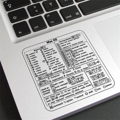 Reference Keyboard Shortcut Sticker Adhesive For PC Laptop Desktop Shortcut Sticker for Apple Mac Chromebook Window Photoshop