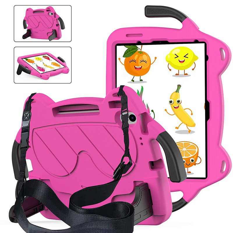 Tablet Case Cover For Apple iPad 10th 10.9'' iPad Air 5th 4th 10.9 ipad 9th 8th 7th Generation 10.2 inch iPad Air 3rd 10.5'' iPad Pro 1st 11'' Handle Pencil Holder Shoulder Strap Cartoon PC
