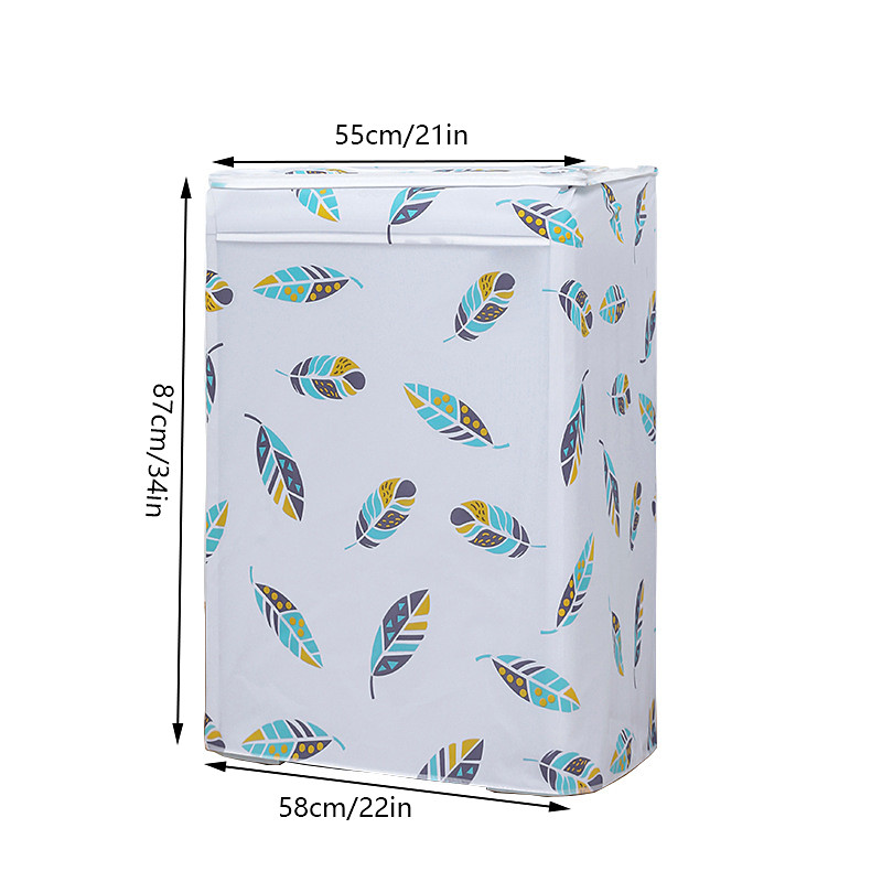 Washing Machine Cover, Waterproof Thickened Dustproof Sunscreen Protector for Drum and Wave Wheel Washer, Outdoor Indoor Laundry Appliance Cover